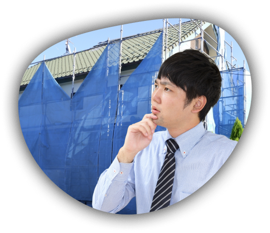 悩む様子